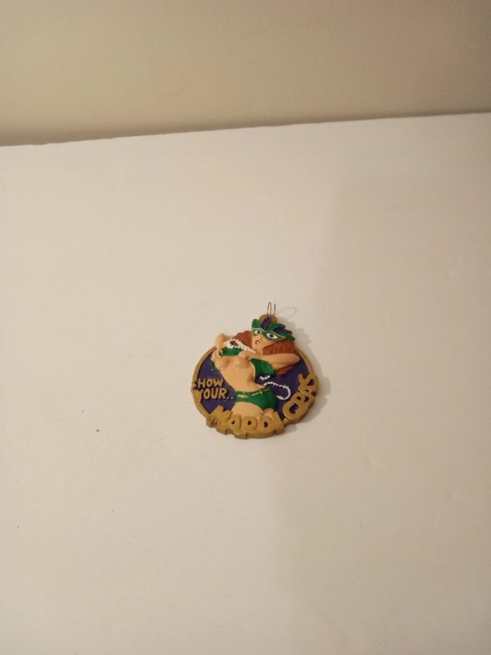 Handmade Mardi Gras Girl Ornament [P8]
